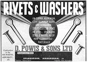 Washers: D.Powis Rivets, Washers & AGS Parts