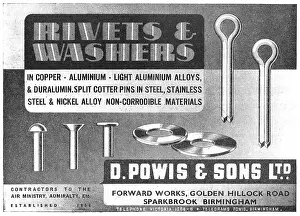 Washers: D.Powis Rivets, Washers & AGS Parts