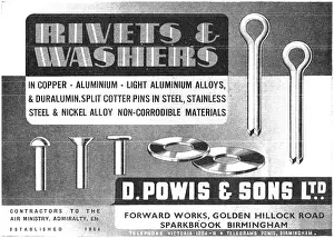 Washers: D.Powis Rivets, Washers & AGS Parts