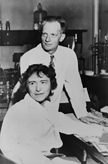 Cori: Dr. Carl Cori and Dr. Gerty Cori in their laboratory