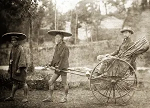 Aesthete: Dr Christopher Dresser on a rickshaw, Japan