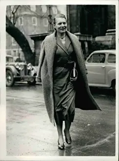Summerskill: Dr Edith Summerskill arriving for a meeting, London