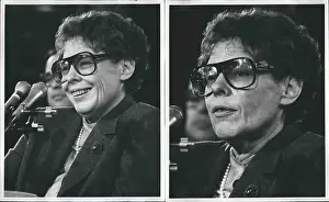 Confirmation: Dr Jeane Kirkpatrick testifies before Senate committee