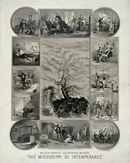 Intemperance: Dr. N.W. Tracy's illustrated lecture. The Mississippi of int