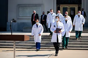 Contagious: Dr. Sean Conley, with President Donald Trump's