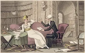 Intelligent: Dr Syntax with a blue stocking beauty
