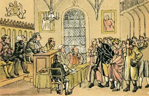Presiding: Dr Syntax in a court of justice