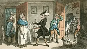 Disputes: Dr Syntax disputing his bill with the landlady