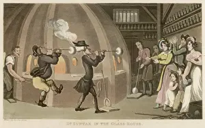 Rowlandson: Dr Syntax in the glass house