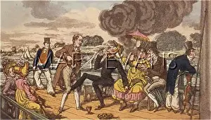 Excursionists: Dr Syntax going to Richmond in the steamboat