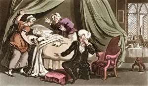Lamenting: Dr Syntax lamenting the loss of his wife