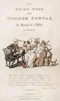 Bugler: Dr Syntax with musicians