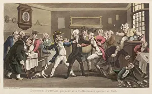 Peacemaker: Dr Syntax present at a coffee house quarrel at Bath