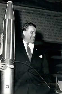 Bombarded: Dr Werner von Braun, German rocket scientist