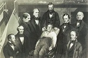 Firs: Dr. William T.G. Morton administering ether ?