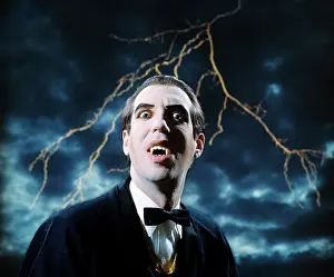 Vlad: Dracula Character With Lightning