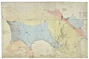 Geological: Draft of the first geological map of Jersey [c.1828]