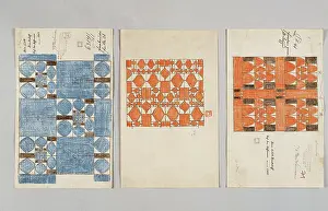Accomplishment: Drafts for textile fabrics of linen