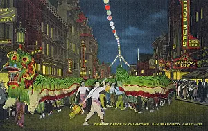 Chow: Dragon Dance, Chinatown, San Francisco, California, USA