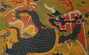 Brocade: Dragon in Flight – amongst clouds