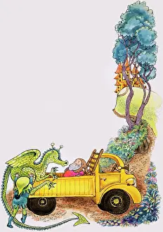 Dragon in truck