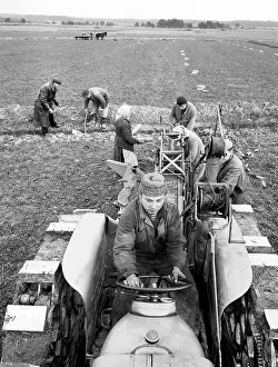 Disappearing: Drainage - sub terrain drain - tractor - United