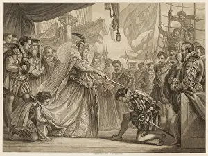 Mono: Drake knighted, 1581