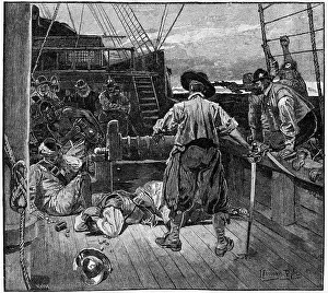 1585: Drake's men at Santiago