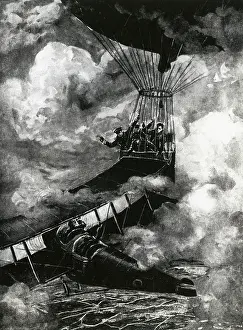 Dramatic Encounter in the Clouds 1916