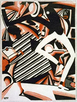 Winold: Drawing in two colors, or Interpretation ?