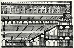 Tiers: Drawing of the Colosseum