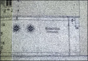 Morbid: Drawing detail of crematorium Auschwitz