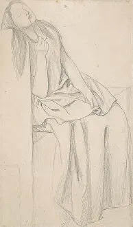 Delia: Drawing of Elizabeth Siddal, for The Return of Tibullus to D