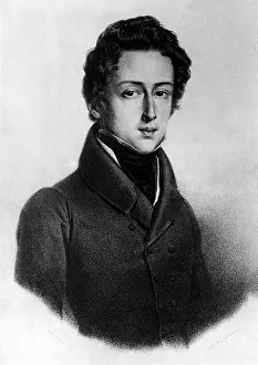 1810: Drawing by Frederic Chopin
