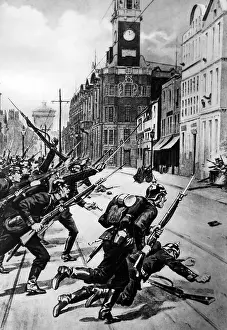 Colchester: Drawing of a German invasion of Great Britain