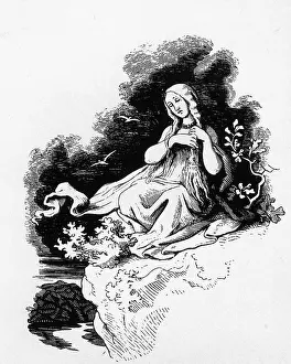 Mermaid: Drawing of German mythical figure, Loreley