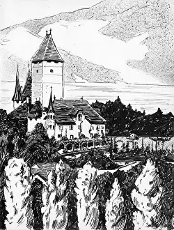 Berne: Drawing by Harold Auerbach, Spiez, Switzerland