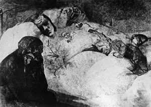 Need: Drawing by Kaethe Kollwitz, 1909