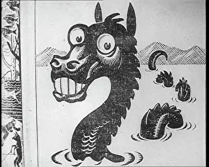 Ness: Drawing of the Loch Ness Monster