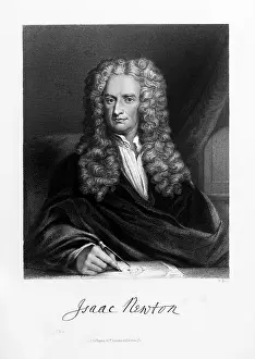 Differential: Drawing Portrait Sir Isaac Newton