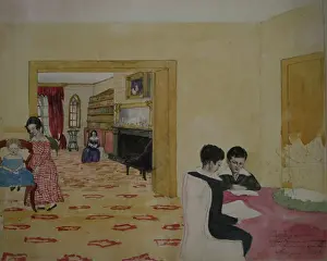 Henrietta: Drawing room and school room, Bedford