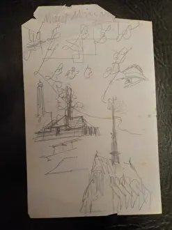 The Annabel Watts Collection: Drawing - Sketch by Sir Edwin Lutyens