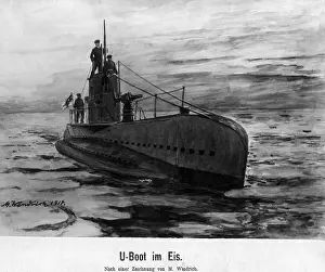 Observe: Drawing of an U-Boot