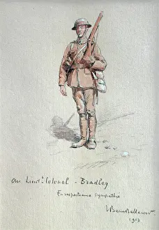 Bellecour: Two drawings of British Tommies