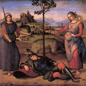 1505: The Dream of a Knight, by Raphael