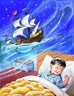 Mermaids: Dreaming of sailing ships