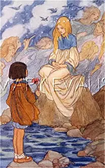 Florence Susan Harrison Collection: Dreams - A princess by the shore