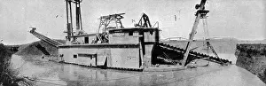 Dredger: Dredging the Land for Gold. Mining Extraordinary. Dredging f