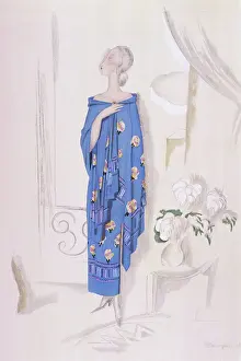 Strapless: DRESS & SHAWL BY RODIER