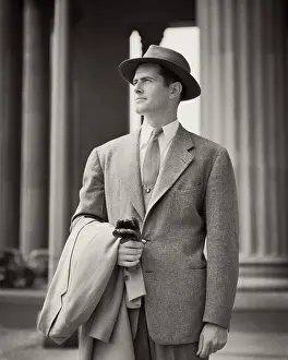 Snappy: Well Dressed Businessman Wearing Hat Suit Tie